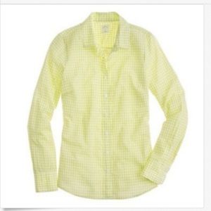 J. Crew gingham classic button-down shirt